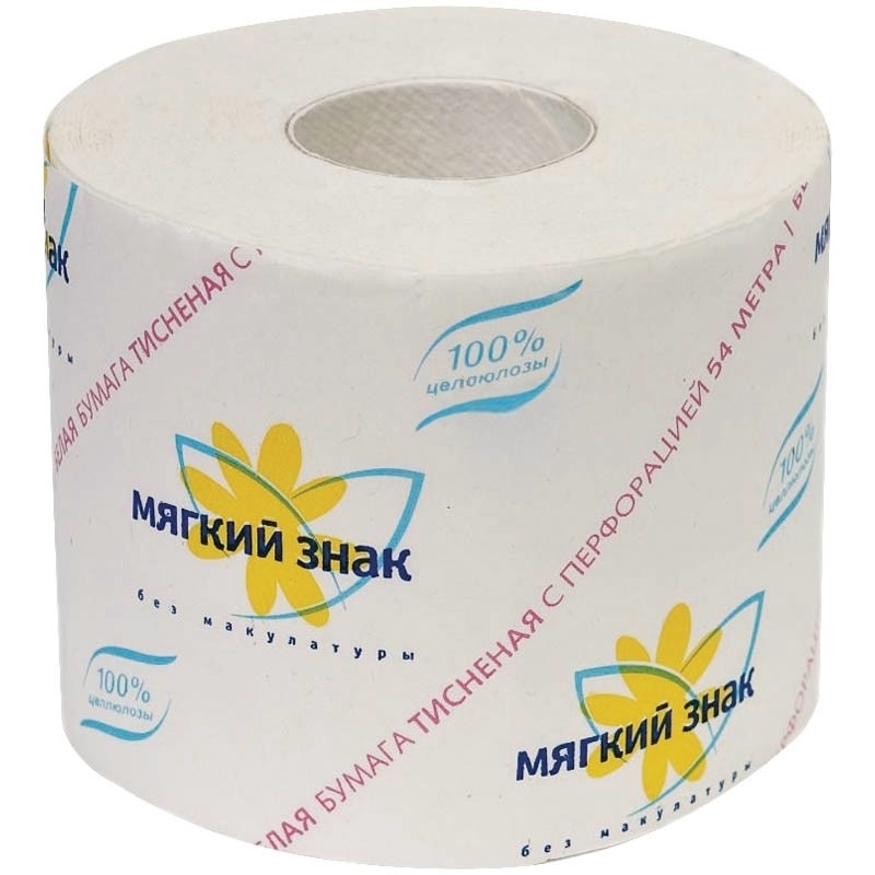 Туалетная бумага на втулке «Мягкий знак» НижегородСпецКомплект
