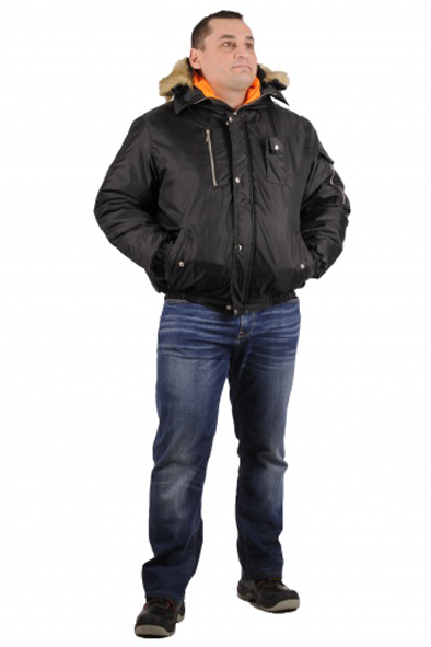 Куртка утепленная укороченная мужская "Аляска" НижегородСпецКомплект